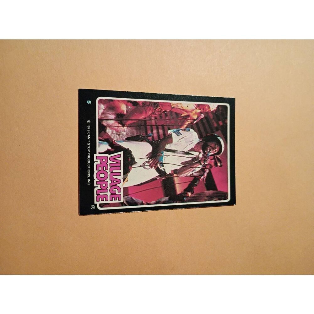 Vintage 1979 Village People Trading Card #5 Disco Era Vintage Music Collectible